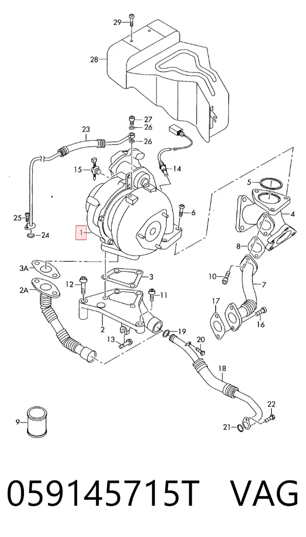Turbina 059145715T VAG