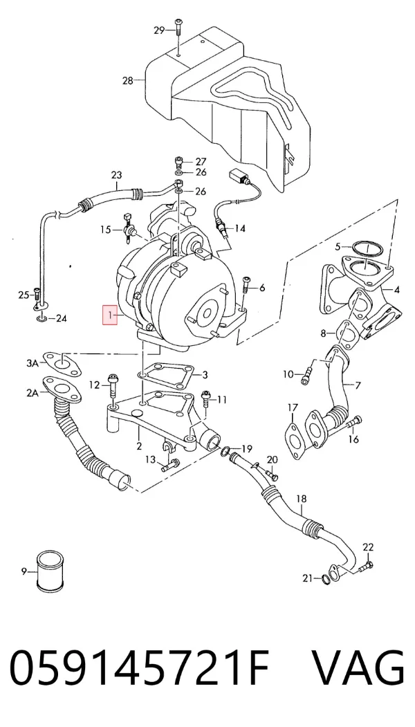 Turbina 059145721F VAG