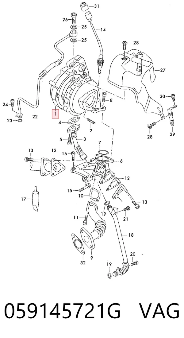 Turbina 059145721G VAG