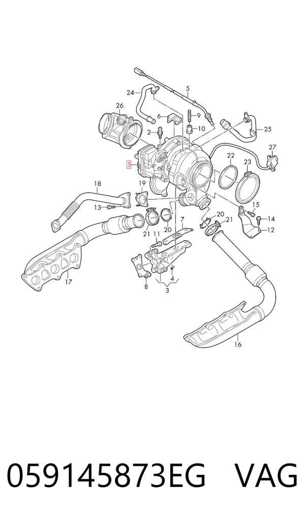 Turbina 059145873EG VAG