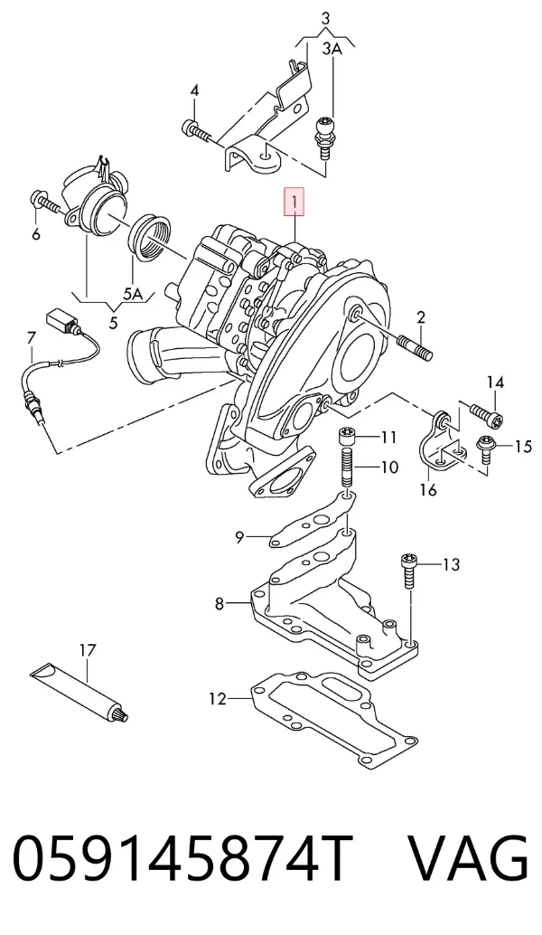 Turbina 059145874T VAG