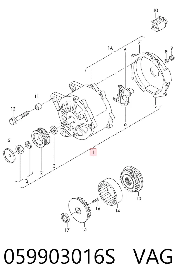 Gerador 059903016S VAG