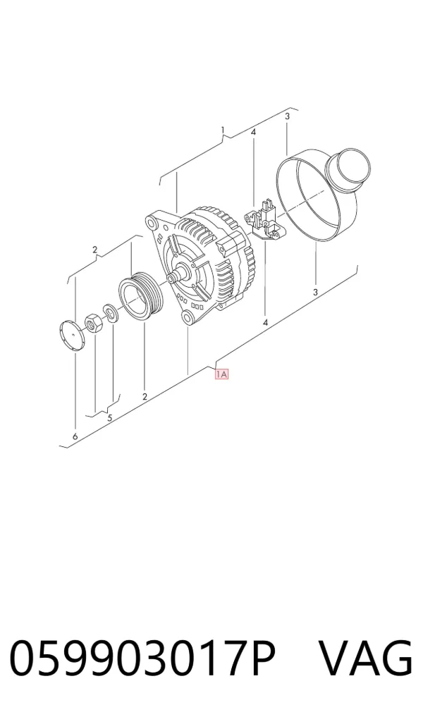 Gerador 059903017P VAG