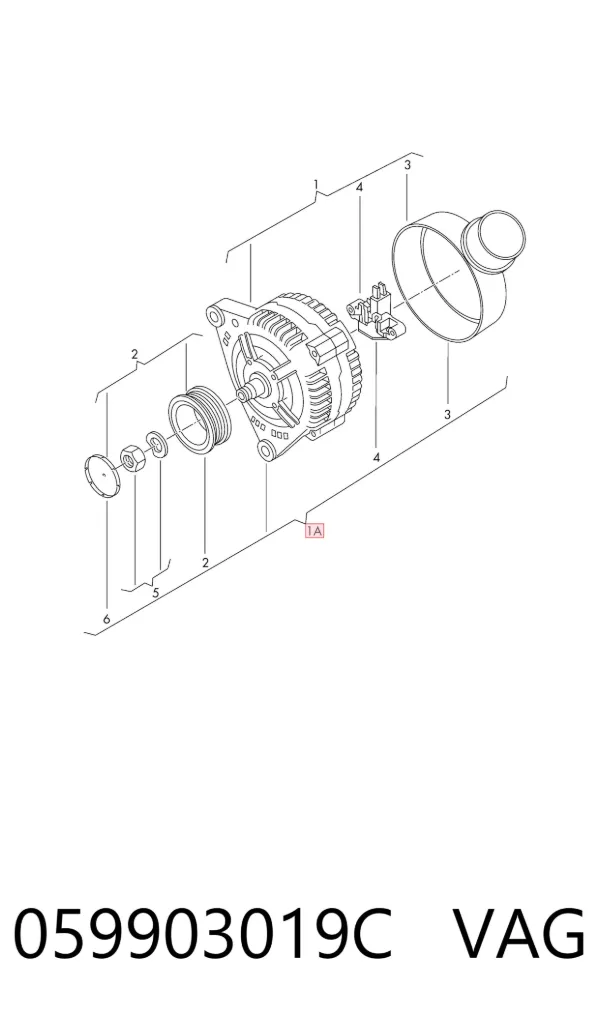 Gerador 059903019C VAG