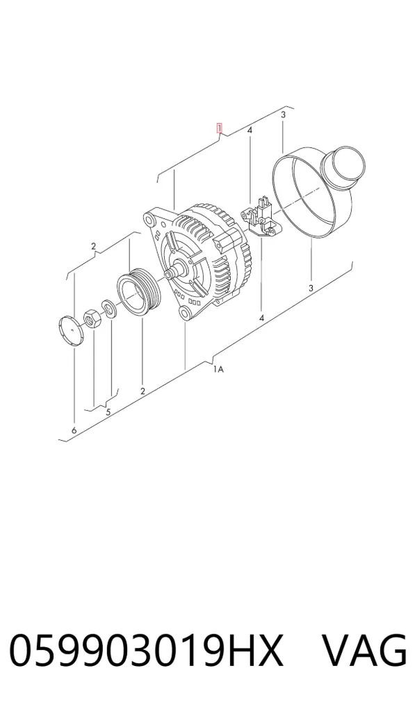 Gerador 059903019HX VAG