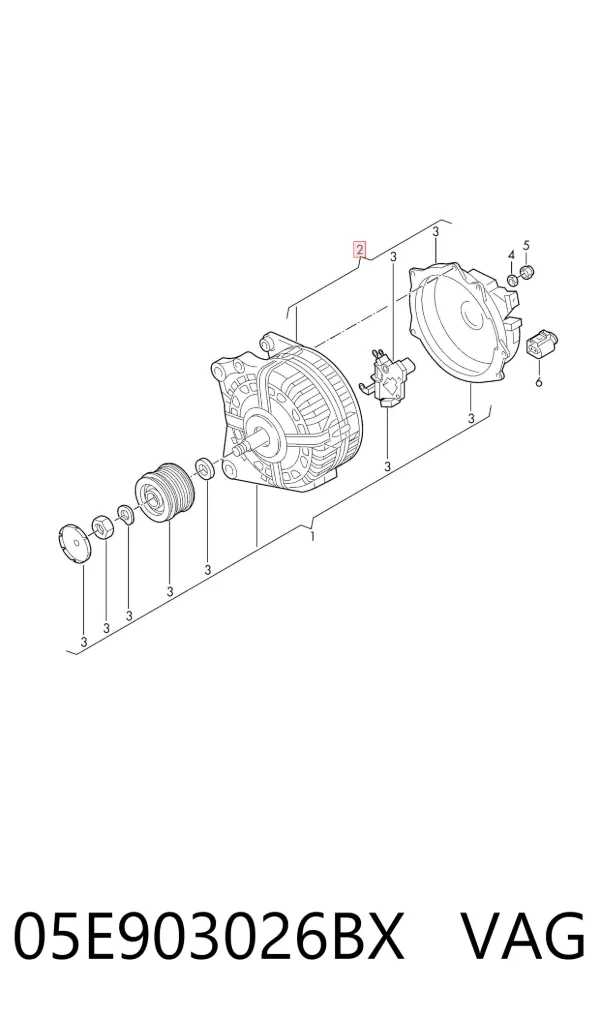 Gerador 05E903026BX VAG