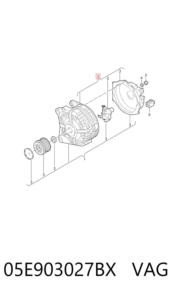 Gerador 05E903027BX VAG