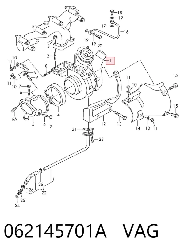 Turbina 062145701A VAG