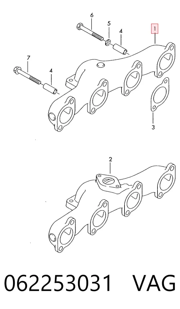 Tubo coletor de escape Volkswagen LT 28-46 II