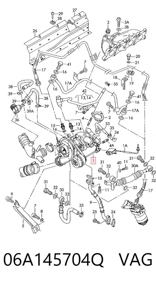 Turbina 06A145704Q VAG