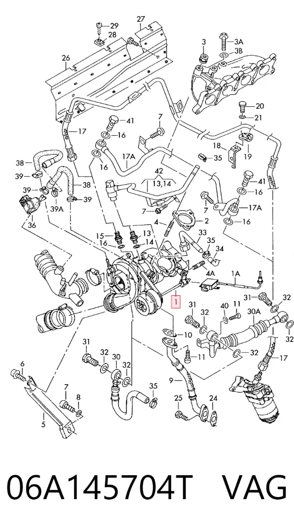 Turbina 06A145704T VAG