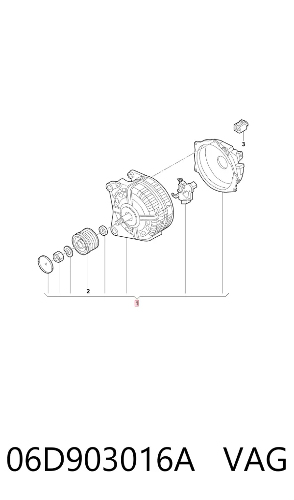 Gerador 06D903016A VAG