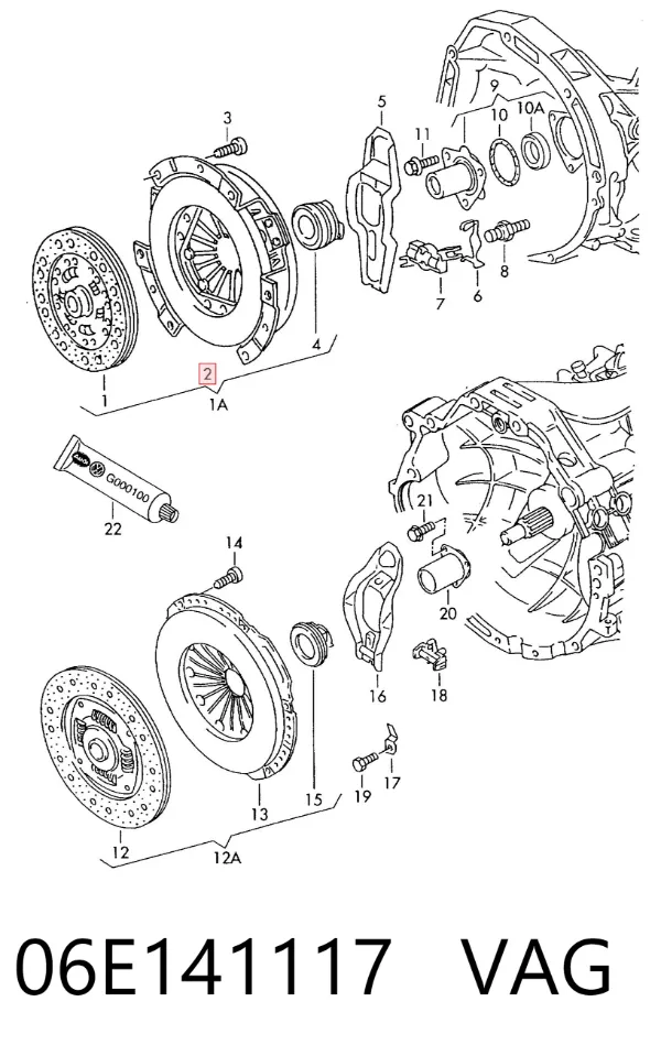 Cesta de embraiagem Audi A6 C6