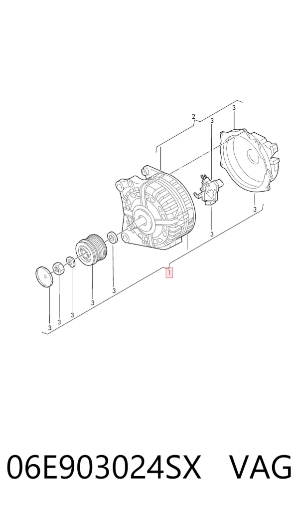 Gerador 06E903024SX VAG