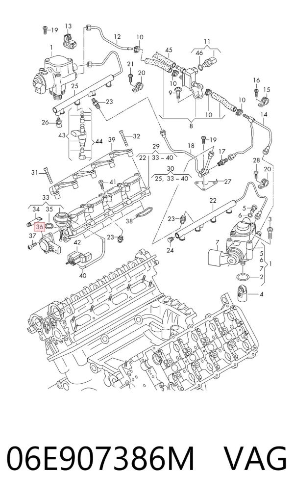 Sensor de posição da válvula de borboleta (potenciômetro) Volkswagen Touareg II