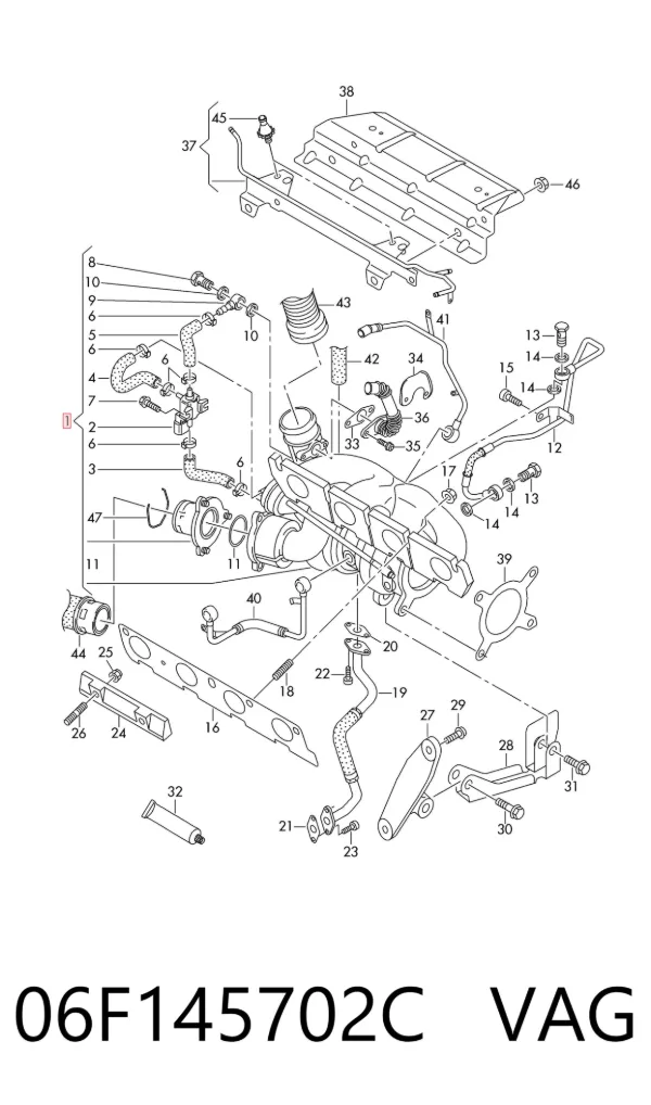 Turbina 06F145702C VAG