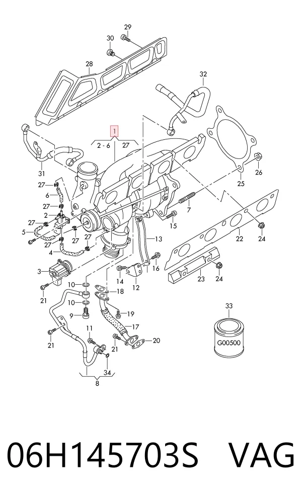 Turbina 06H145703S VAG