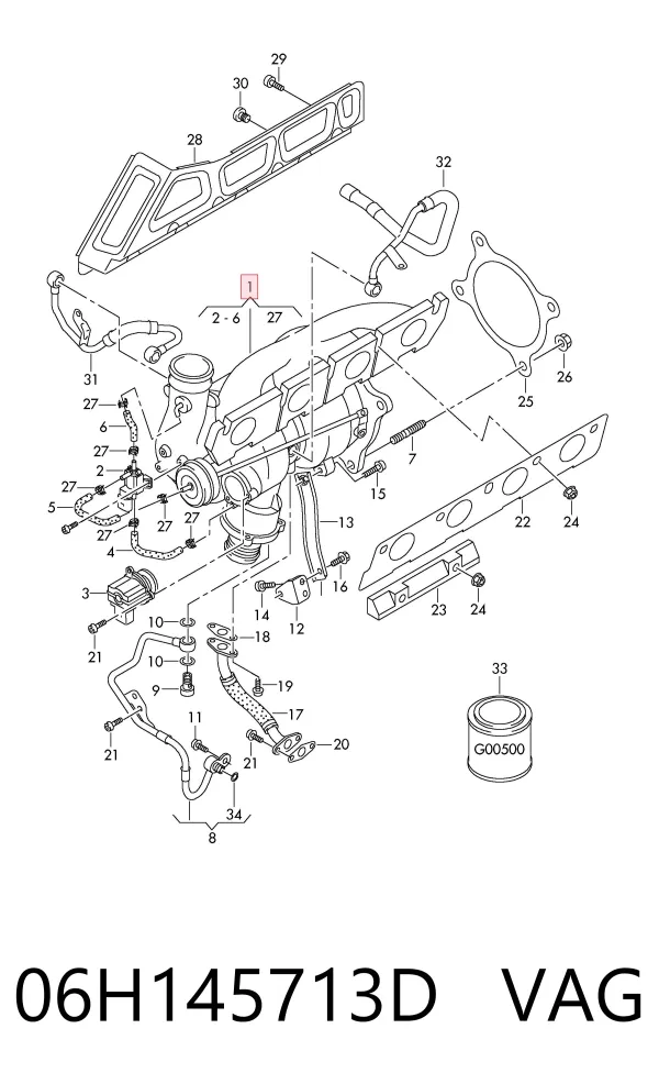 Turbina 06H145713D VAG