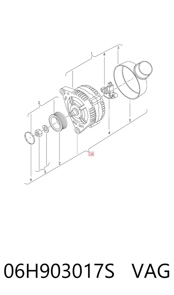 Gerador 06H903017S VAG