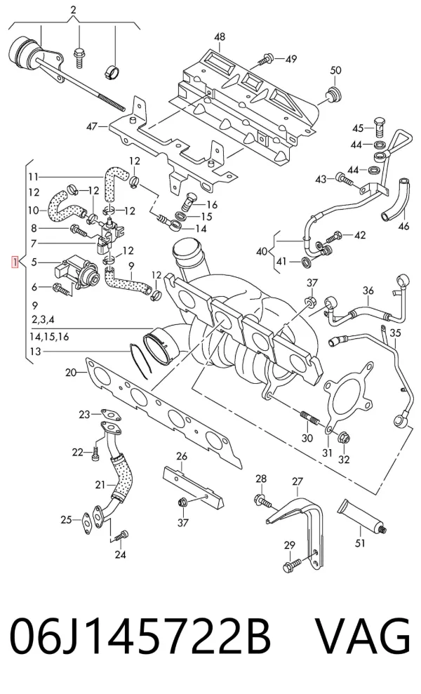 Turbina 06J145722B VAG