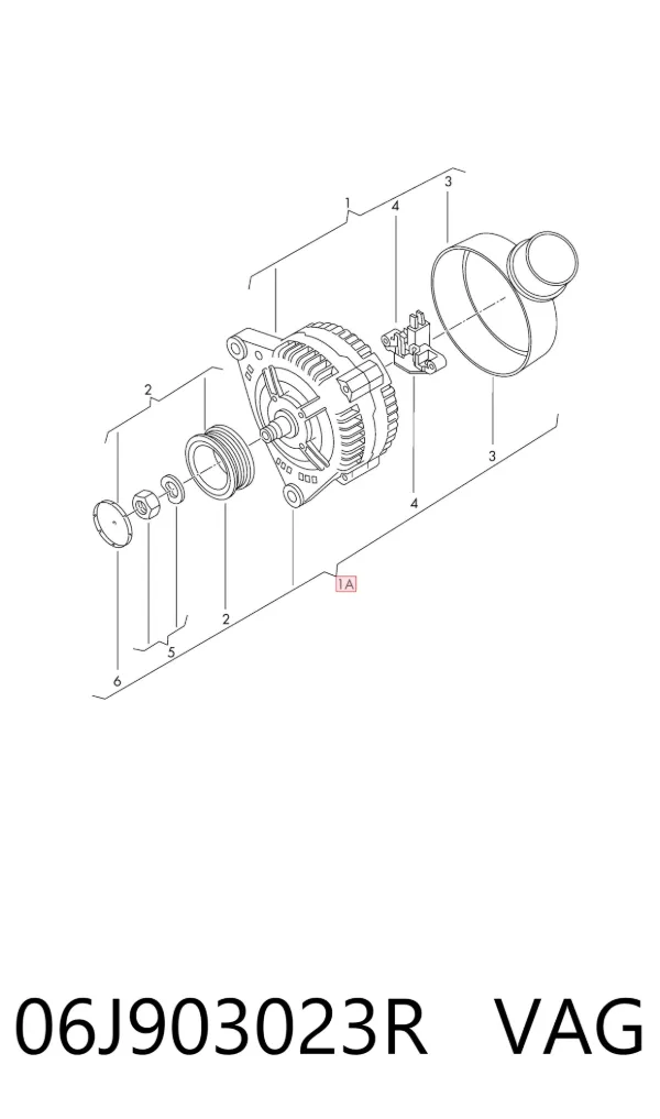 Gerador 06J903023R VAG