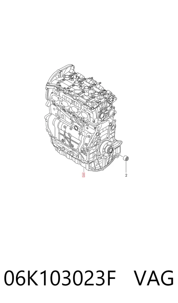 Motor montado 06K103023F VAG