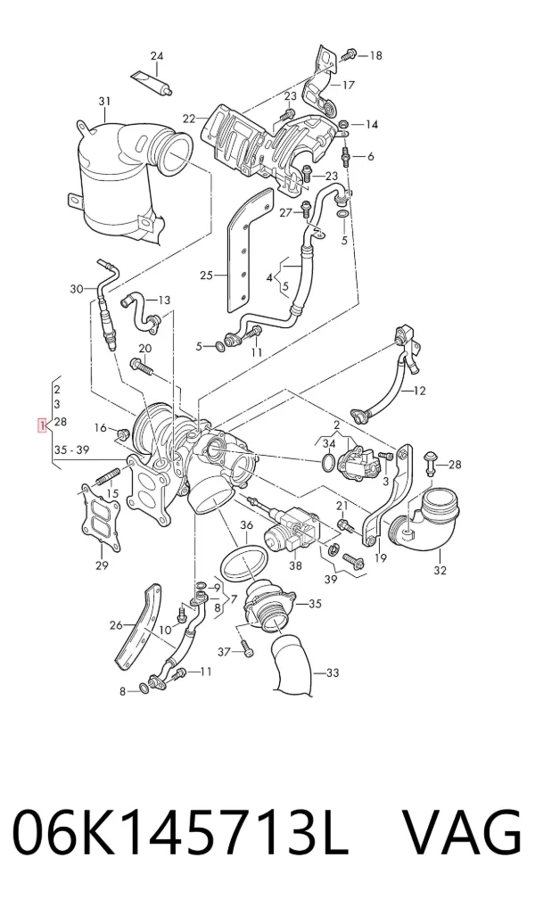 Turbina 06K145713L VAG