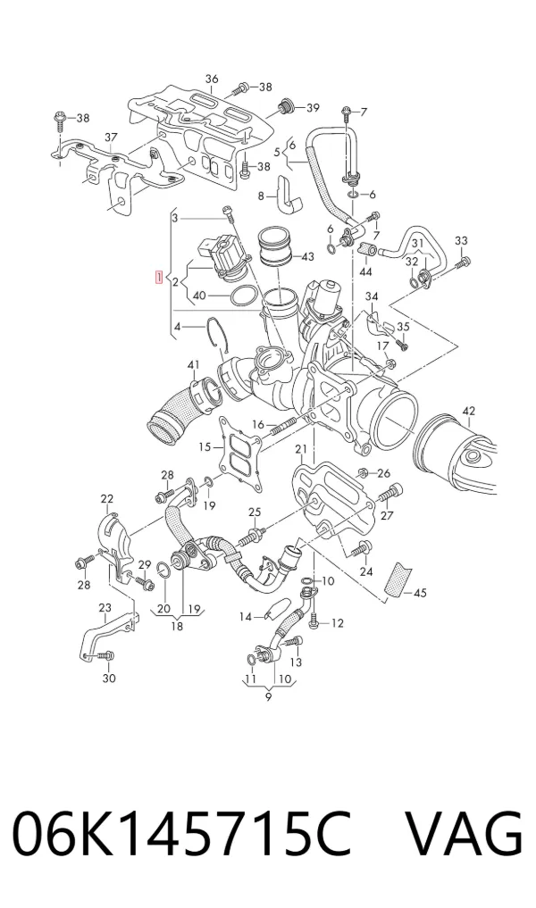 Turbina 06K145715C VAG