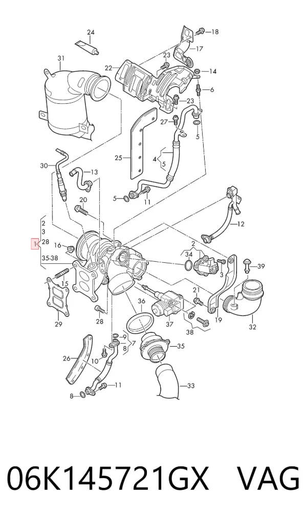 Turbina 06K145721GX VAG