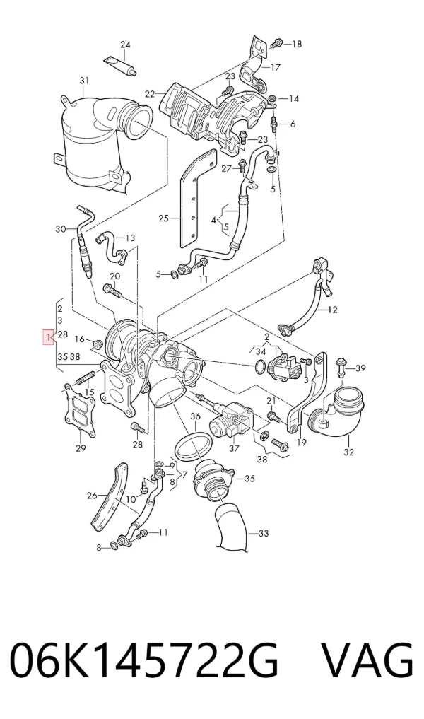 Turbina 06K145722G VAG