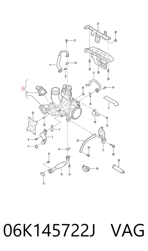 Turbina 06K145722J VAG