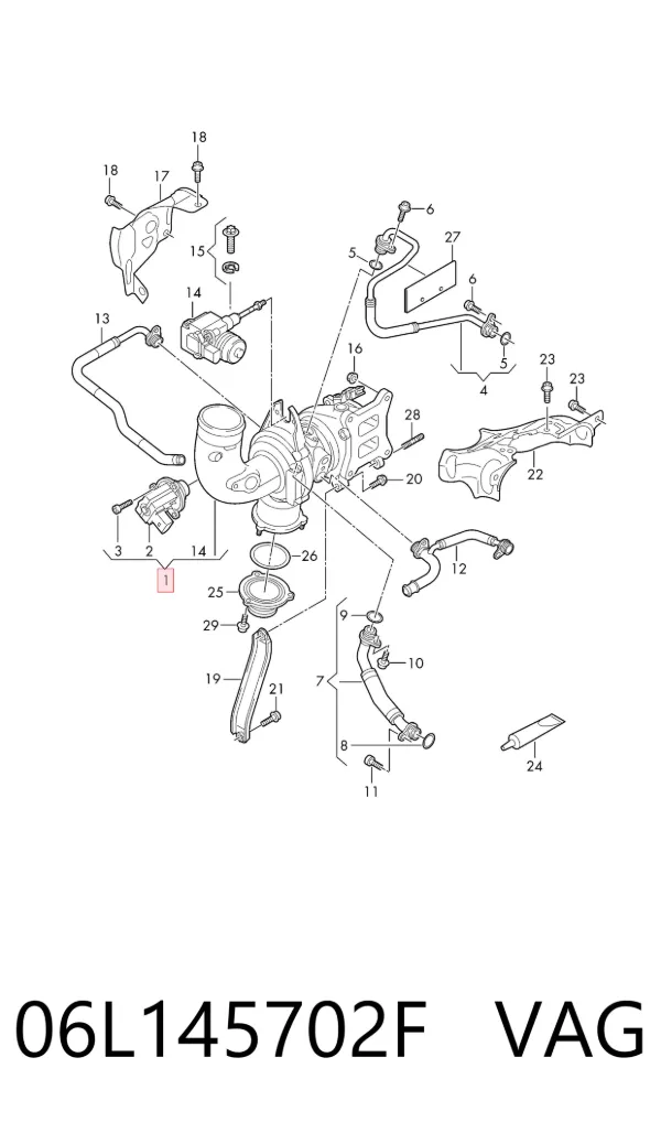 Turbina 06L145702F VAG