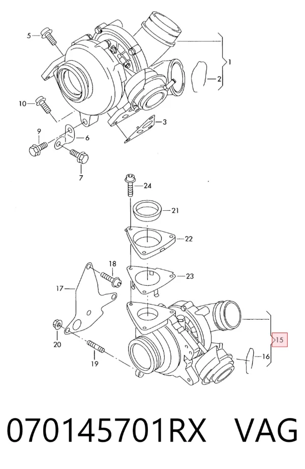 Turbina 070145701RX VAG