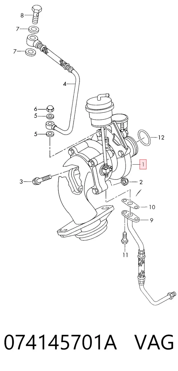 Turbina 074145701A VAG