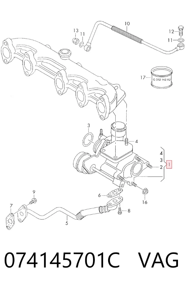 Turbina 074145701C VAG