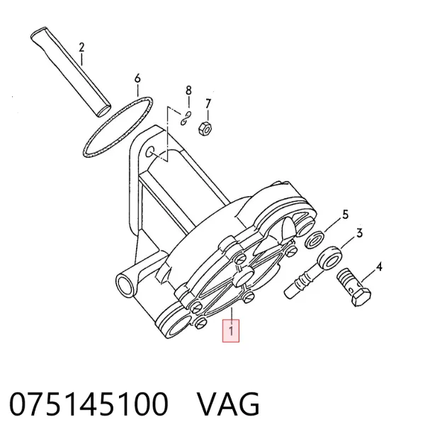 Bomba a vácuo 075145100 VAG