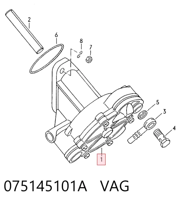 Bomba a vácuo 075145101A VAG