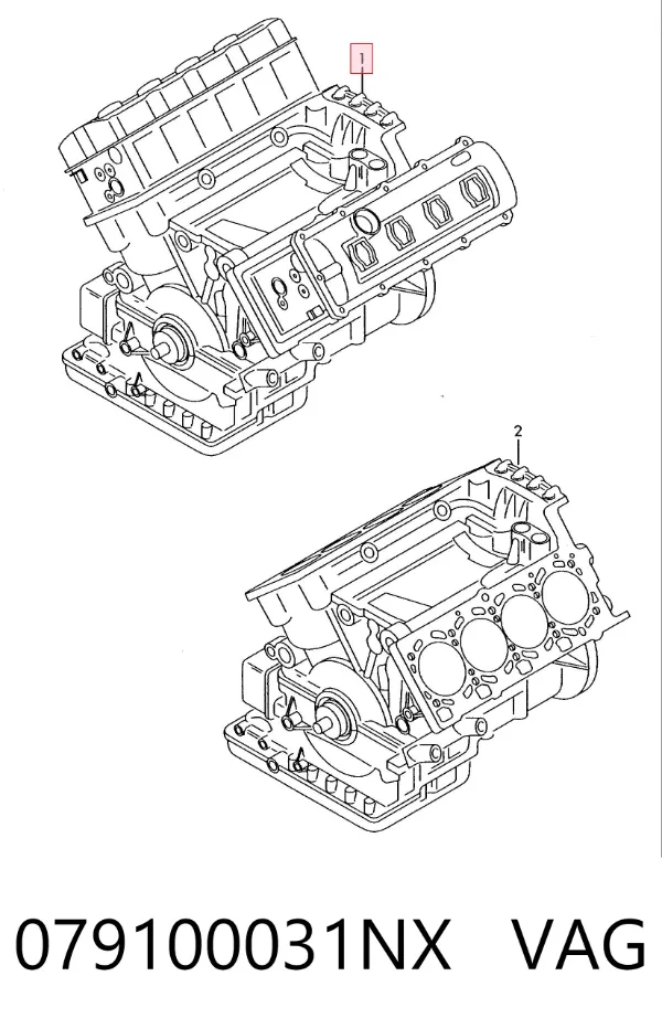 Motor montado 079100031NX VAG