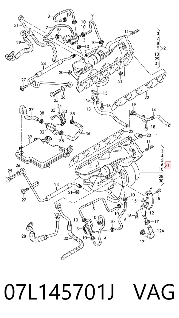 Turbina 07L145701J VAG