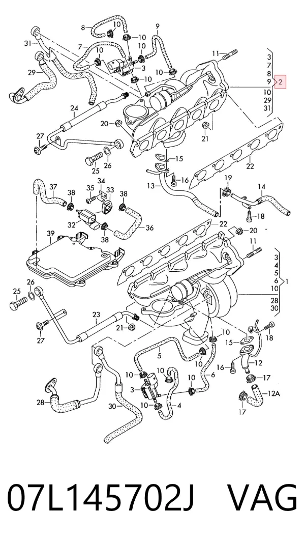 Turbina 07L145702J VAG