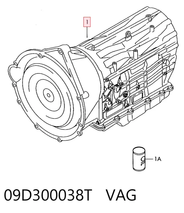 Caixa Automática de Mudança montada 09D300038T VAG