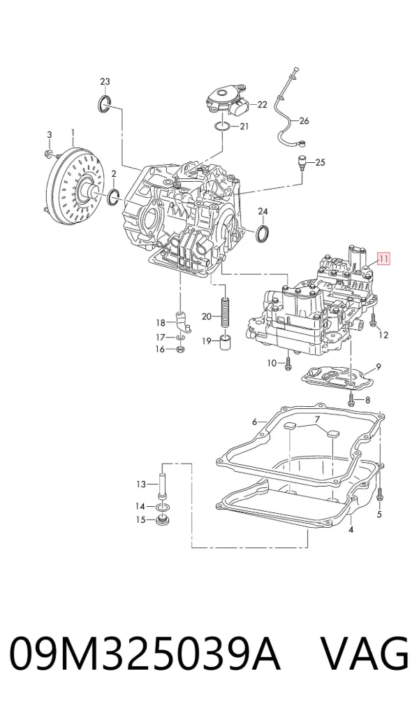 Solenoide da Caixa Automática de Mudança 09M325039A VAG