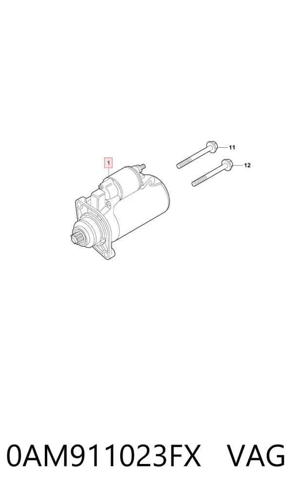 Motor de arranco 0AM911023FX VAG