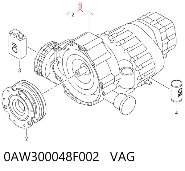 Caixa Automática de Mudança montada 0AW300048F002 VAG
