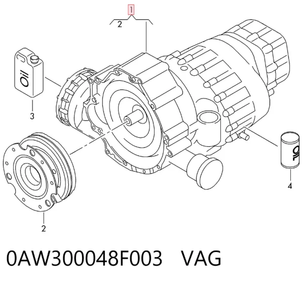 Caixa Automática de Mudança montada 0AW300048F003 VAG