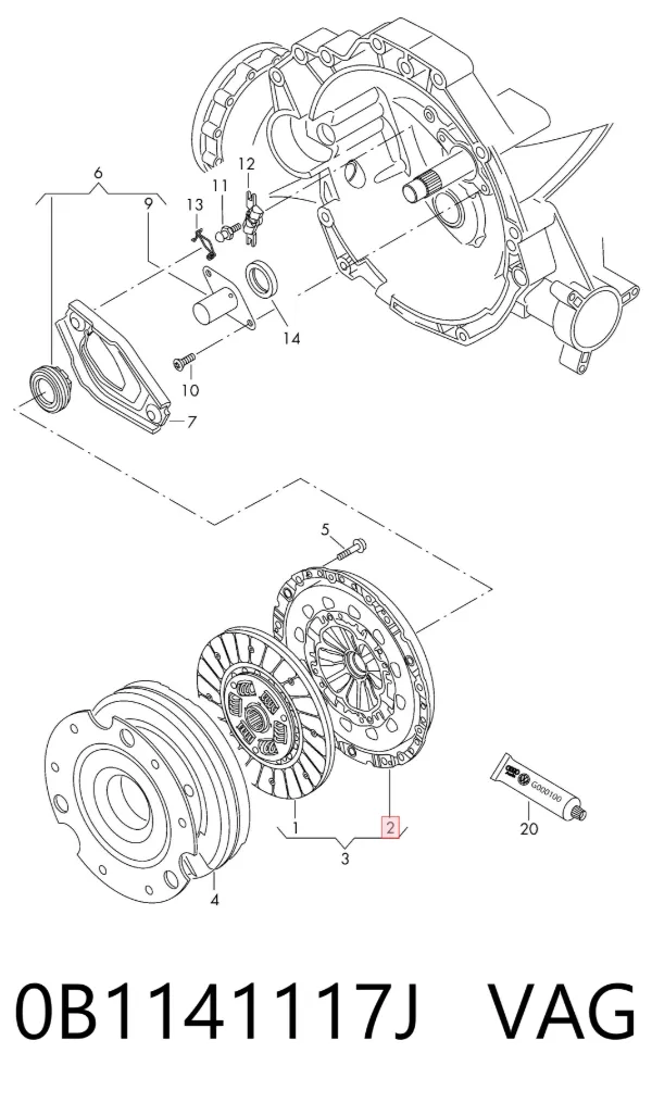 Cesta de embraiagem Audi A6 C7