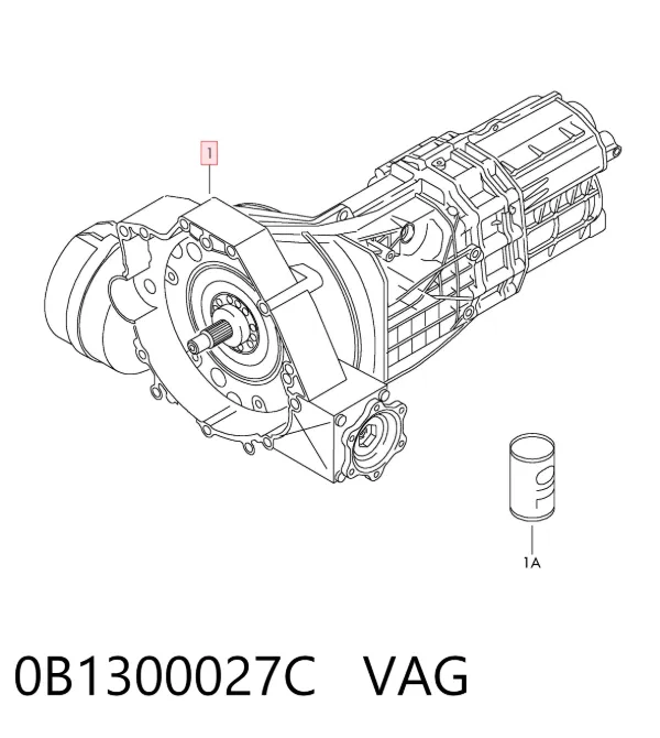 Caixa de Mudança montada (caixa mecânica de velocidades) 0B1300027C VAG