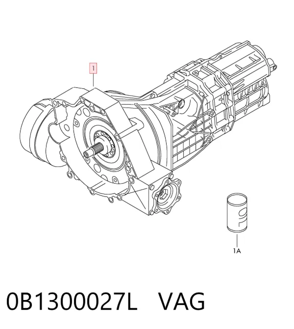 Caixa de Mudança montada (caixa mecânica de velocidades) 0B1300027L VAG