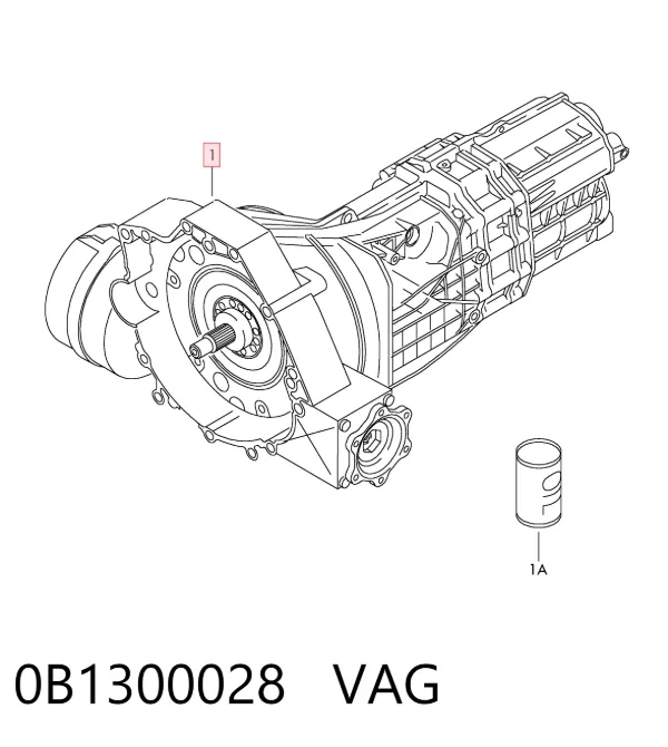 Caixa de Mudança montada (caixa mecânica de velocidades) 0B1300028 VAG