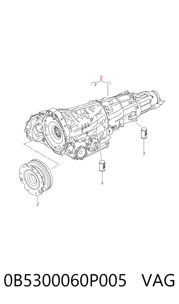 Caixa Automática de Mudança montada 0B5300060P005 VAG
